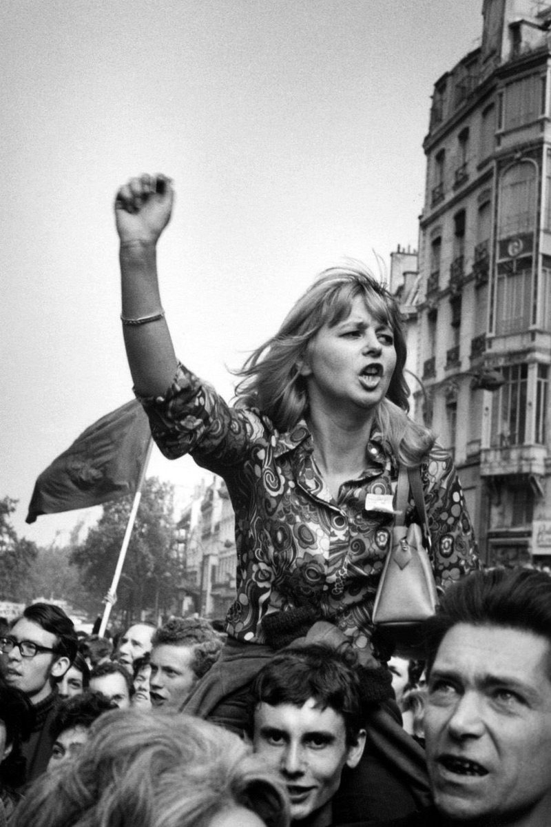 poetcinematic's tweet photo. here’s to another may ‘68. thinking of students in paris, tirana, and everywhere else who are brave enough to ask for a brighter future 🤍 https://t.co/nTcfRZ25rA