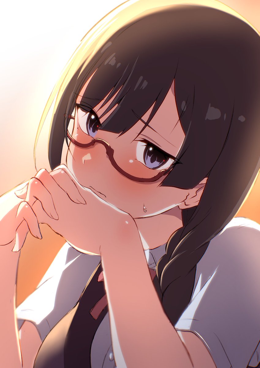 suouLLaka's tweet photo. 👓🎙「本当に仕事終わるまで待ってるつもりですか？」

 #虹ヶ咲 https://t.co/bsWIZBkYRf
