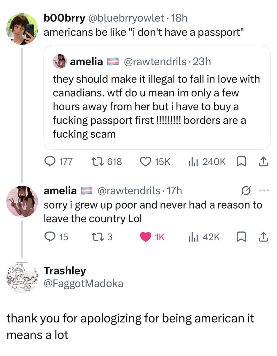 bbambied's tweet photo. i hate america gimmick but its just making fun of poor people who can't afford a passport or international travel 👍🏾👍🏾👍🏾👍🏾 https://t.co/FJdHNTSgm0