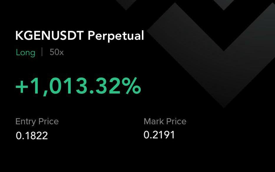Cyptoelite56's tweet photo. #KGEN/USDT 💥💥

Profit: +1,013.32%🤑 https://t.co/bH3u9lvs5b
