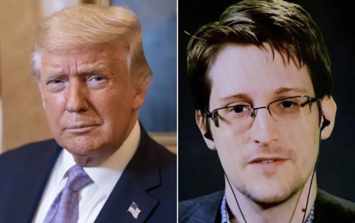 MrWhiplash_'s tweet photo. 🚨🚨 BREAKING: The Trump administration is in talks with former intelligence analyst Edward Snowden for a TOTAL AND COMPLETE PARDON as well as Snowden’s return to The United States. These talks are reportedly being led by Director of National Intelligence Tulsi Gabbard, a long time advocate and supporter of clemency for Snowden, who EXPOSED the fact that the NSA has been secretly spying on the communications of American citizens WITHOUT PROBABLE CAUSE FOR DECADES after the passage of The Patriot Act in the post 9/11 era. Edward Snowden is not a traitor… He is an American hero and a patriot who revealed the treasonous activity that our government has been engaging in against us in blatant violation of our 4th Amendment rights. Tens of millions of us are totally in support of this… This would be perhaps President Trump’s greatest act of clemency of all-time. PARDON SNOWDEN AND BRING HIM HOME NOW!