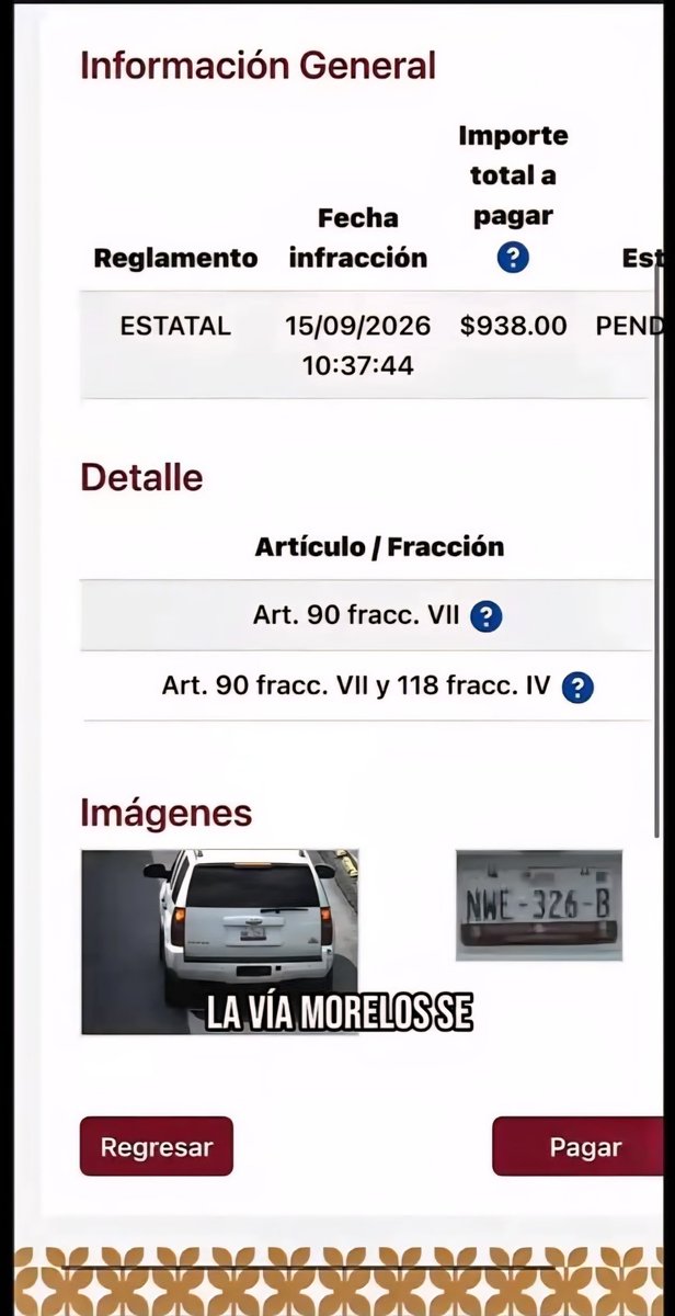 PLATA11CDMX's tweet photo. 🚨 ¡238 multas por invadir el carril confinado y 42 por exceso de velocidad! Una Tahoe 2008, presuntamente propiedad de Luis Enrique Serna, subdirector de Tránsito de @Ecatepec, mas 246 mil pesos en infracciones. ¿Qué dice el gob de @azucenacisneros? Tenía que ser de  @morena https://t.co/xG7KXf2RzG