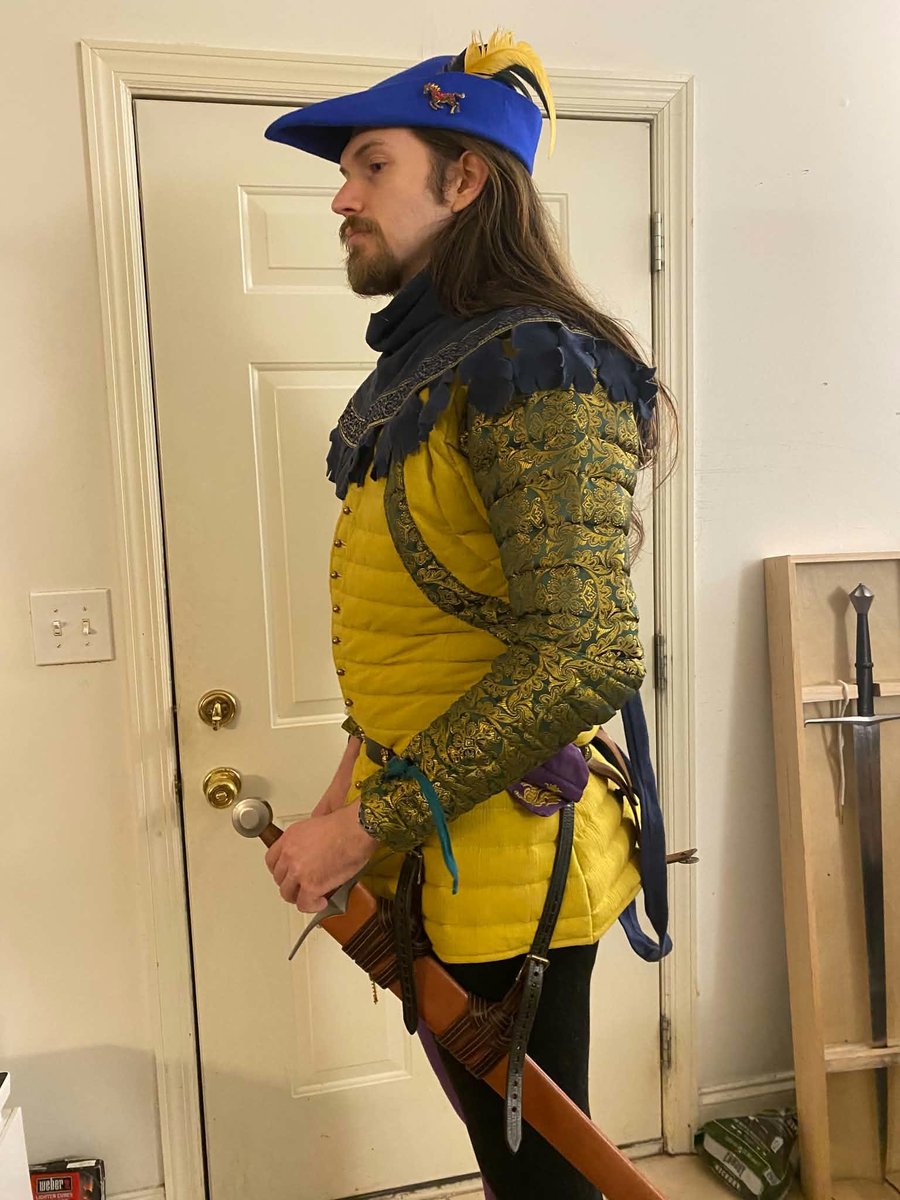 NatoI23406's tweet photo. Our customer lord Matthew from USA duchy in his new pourpoint from us.
#medieval #pourpoint https://t.co/aiG0bszucd