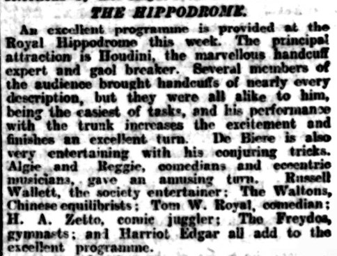 Liverpool1207's tweet photo. #Liverpool OTD - 1904: Houdini https://t.co/wNBbmu7s1d