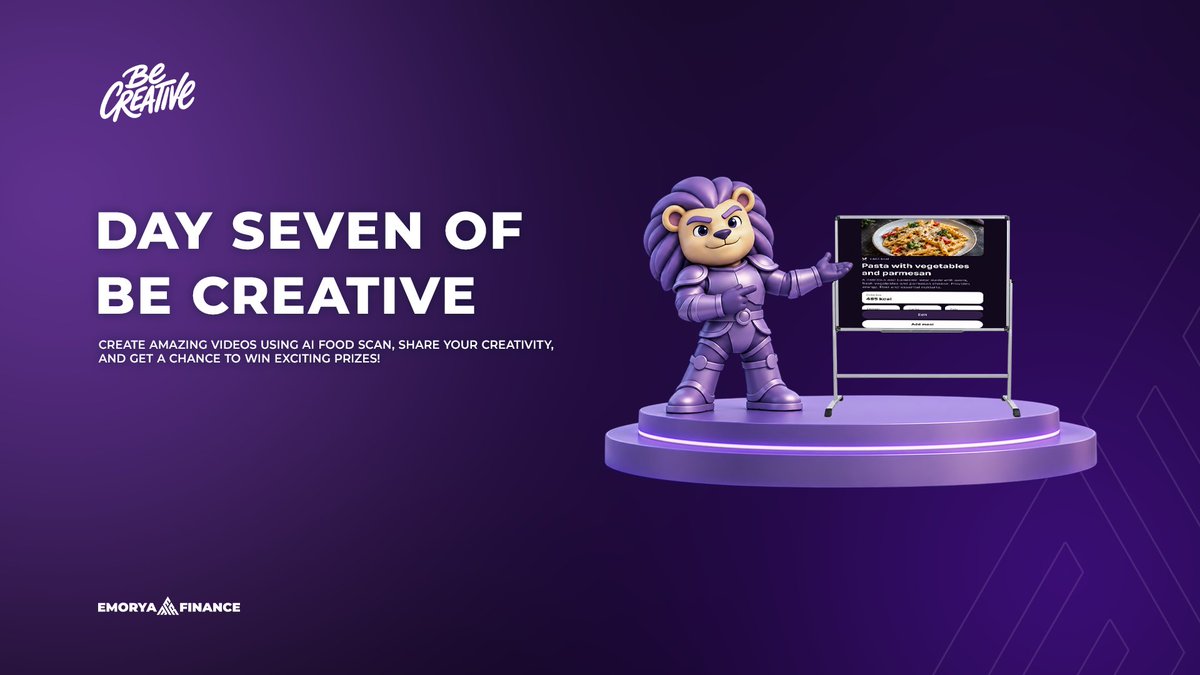 EmoryaApp's tweet photo. 🎨🔥 DAY 7 OF BE CREATIVE IS HERE!

One week of creativity, ideas, and innovation with the Emorya community! 🚀💚

Have you shared your entry yet? 👀 Your next idea could be the one that stands out!

🍎 Get creative with AI Food Scan or calorie monetization and show the world your unique vision.

🎥 Create something original. Share your content. Make an impact.

🏆 Up to $3,400 USDC + EMR in rewards!

📢 Post your video with #emoryafoodscan and let your creativity shine!

Keep creating, keep inspiring, and let’s make Day 7 count! 🔥