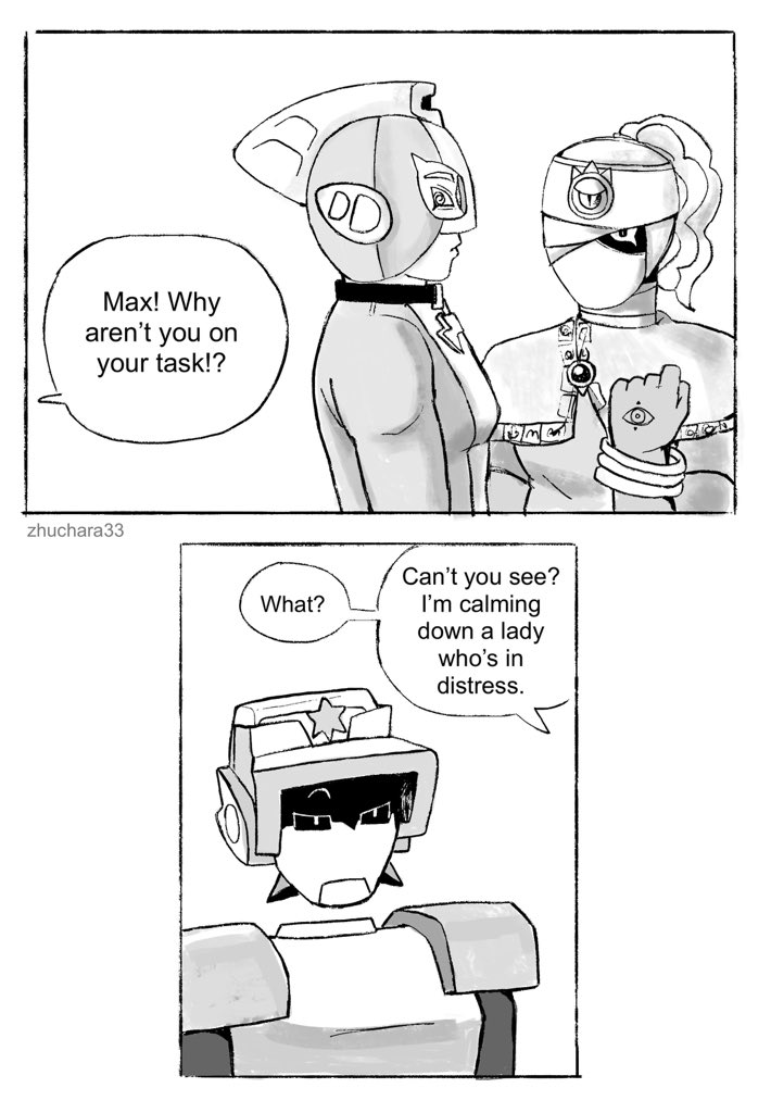 zhuchara33's tweet photo. #brawlstars Max and Lawrie can’t get along 1/2 https://t.co/RfCk9Jp9Sk