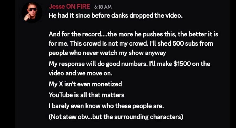 PatriciaBi77577's tweet photo. 🚨 @realjesseonfire YouTube subscriber update:

From 644K down to 639,887 subscribers in a little over 24 hours. 

Remember when Jesse said he only lost 500 subscribers and dismissed them as bots? 

Apparently, those “bots” keep finding the unsubscribe button.

But sure, Jesse. Everyone else is the problem. 💀