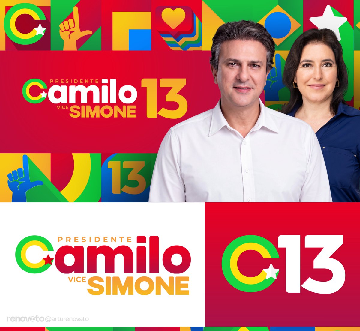 arturenovato's tweet photo. Veio aí a atualização: e se essa chapa fosse a chapa de esquerda em 2030 com Camilo e Simone? https://t.co/pUBB7G2waR