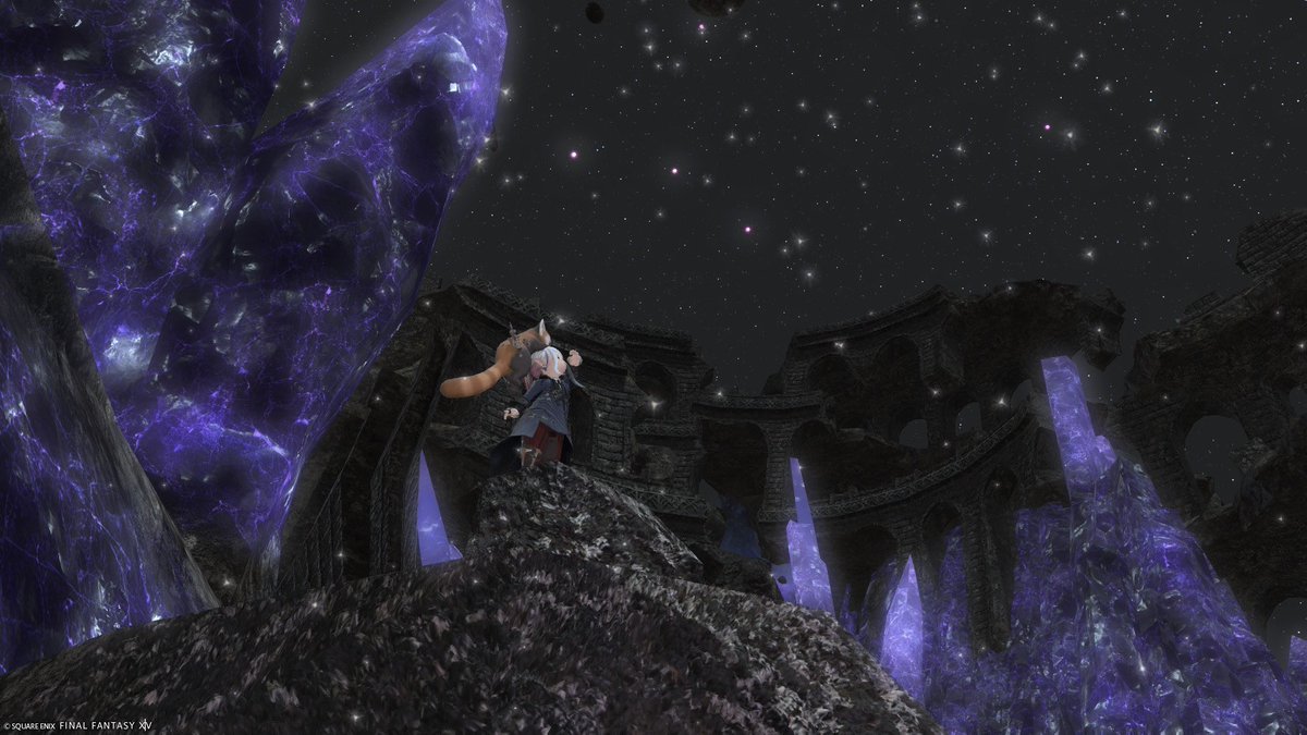 puchitto_ff14's tweet photo. 星空が綺麗だなぁーって https://t.co/hunRgGGoSl
