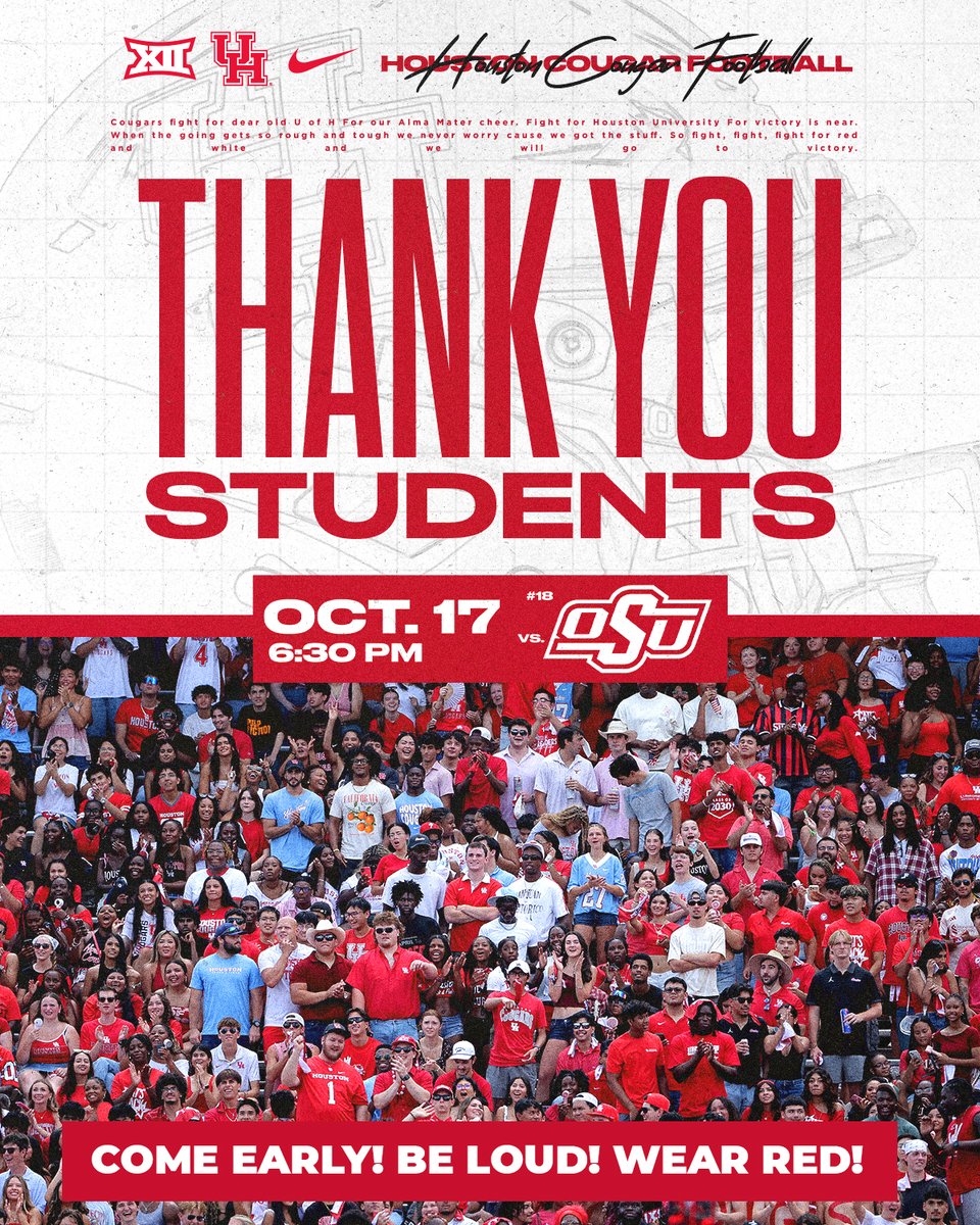 UHCougars's tweet photo. Students, you answered the call! Thank you. https://t.co/oKzWUCOwI2