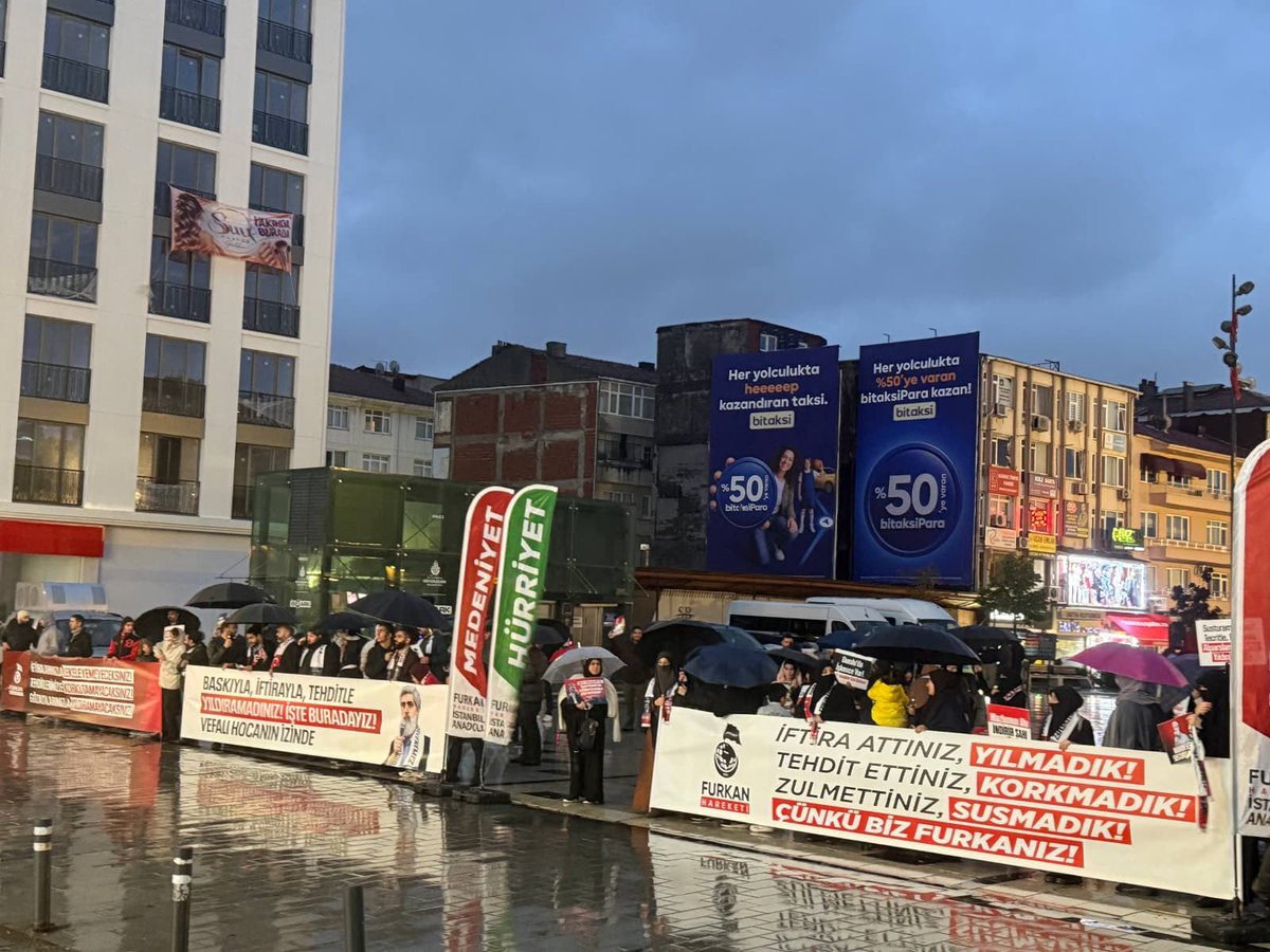 EserSanl55308's tweet photo. İstanbul olarak 

ZulmeKarşı Meydanlardayız
AlparslanHocaya Ozgürlük
SemraHocaya Ozgürlük
FurkanGönüllülerine Ozgürlük https://t.co/qNaTLAyeL5