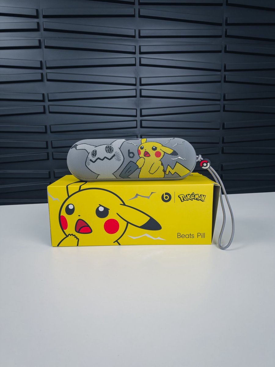 BrandonButch's tweet photo. This @beatsbydre x @Pokemon limited edition Beats Pill is 🔥⚡️ https://t.co/wWD3RV40NX