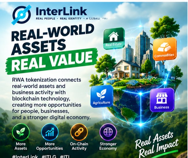 BabangidaMekati's tweet photo. Real-world asset tokenization can represent assets such as property or agricultural commodities through blockchain-based tokens. InterLink has identified RWA infrastructure as one area of its wider ecosystem vision.
#InterLink #ITLG #ITL #WeAreTheFirst10MLinkers https://t.co/oYKDJJo6hc