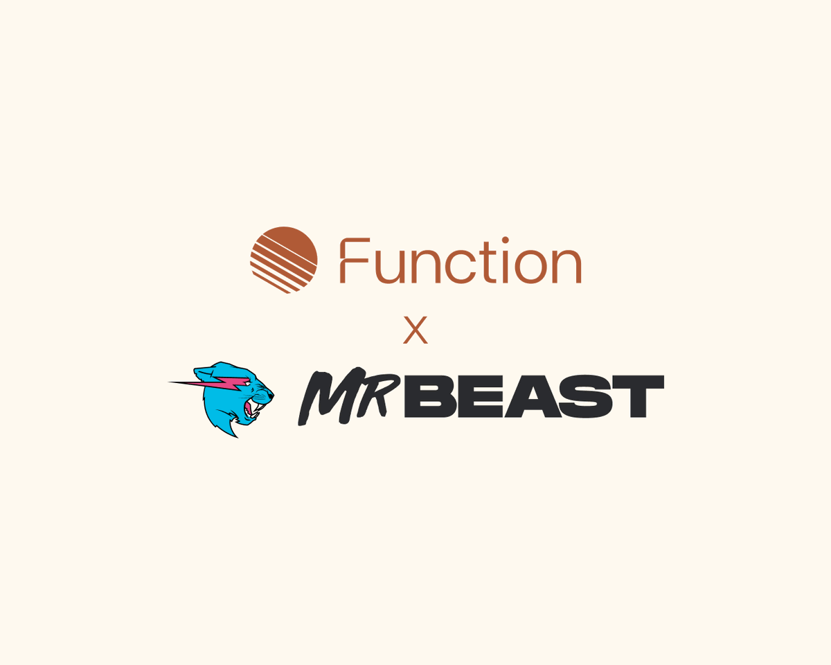 function's tweet photo. @MrBeast's most heartfelt health challenge just ended. Function was there from the start.  

For six months, contestants Sara and Tre changed how they ate and moved, with $250,000 on the line.   

Watch the full video here: https://t.co/iFNOGxdxvZ https://t.co/UOW56aB0tJ