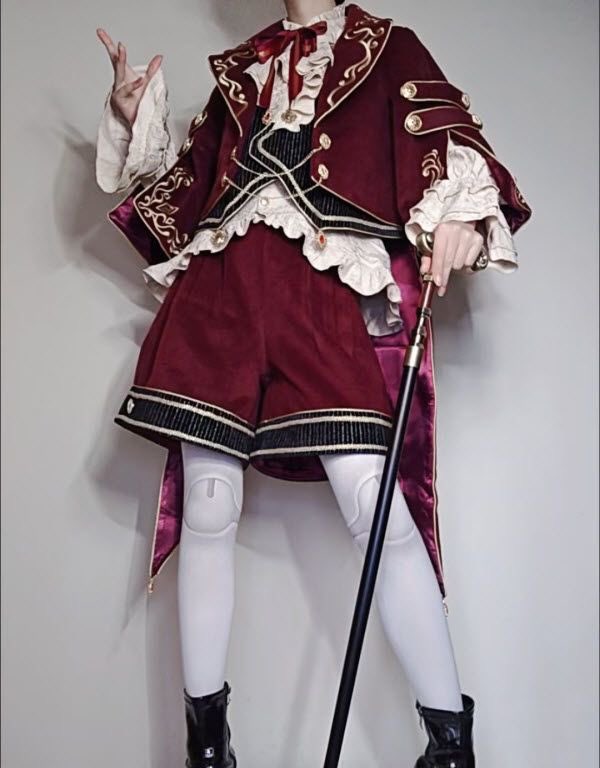 gentleescape's tweet photo. burgundy aristocratic prince lolita outfit https://t.co/a62XJf1jXn