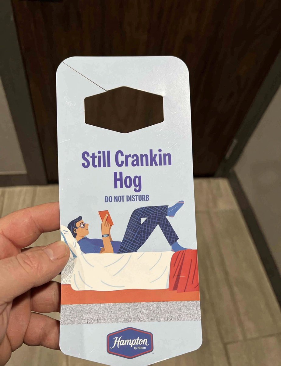 MoMohler's tweet photo. This is why I stay at Hampton Inn. They get me. https://t.co/vwBgWxdWU0