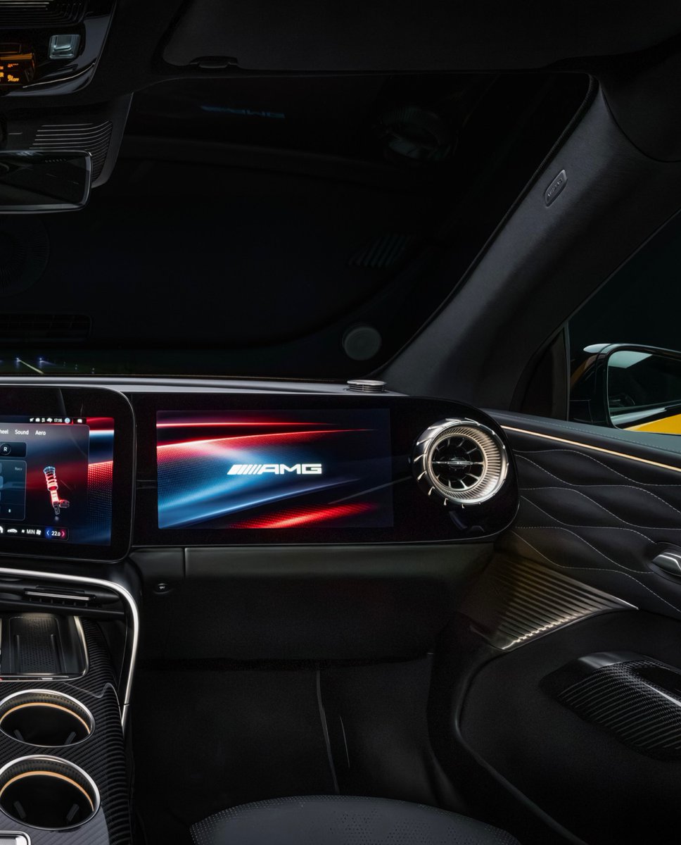 wayne_m159's tweet photo. Just in: Mercedes just unveiled the Mercedes-AMG GT SUV, packing 1,153 Bhp.  The design language echoes that of the AMG GT 4dr EV unveiled some months earlier. Thoughts on this? https://t.co/TiXuO3JQ2D
