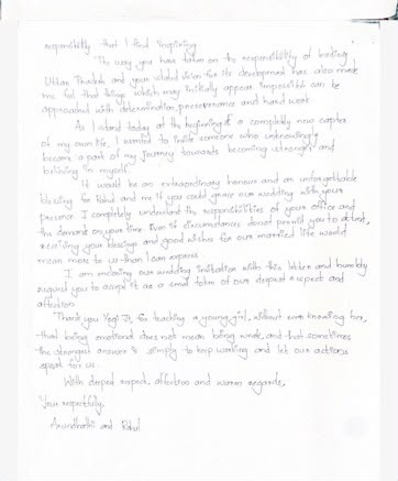 VertigoWarrior's tweet photo. A single video changed her perspective on life; now she wants her inspiration at her wedding.

Arundhati from Kerala, who considers CM Yogi Adityanath her elder brother after his words taught her the strength behind tears, has sent him a handwritten invite for her Dec 20 wedding. A lesson that became a lifelong bond! ❤️🙏