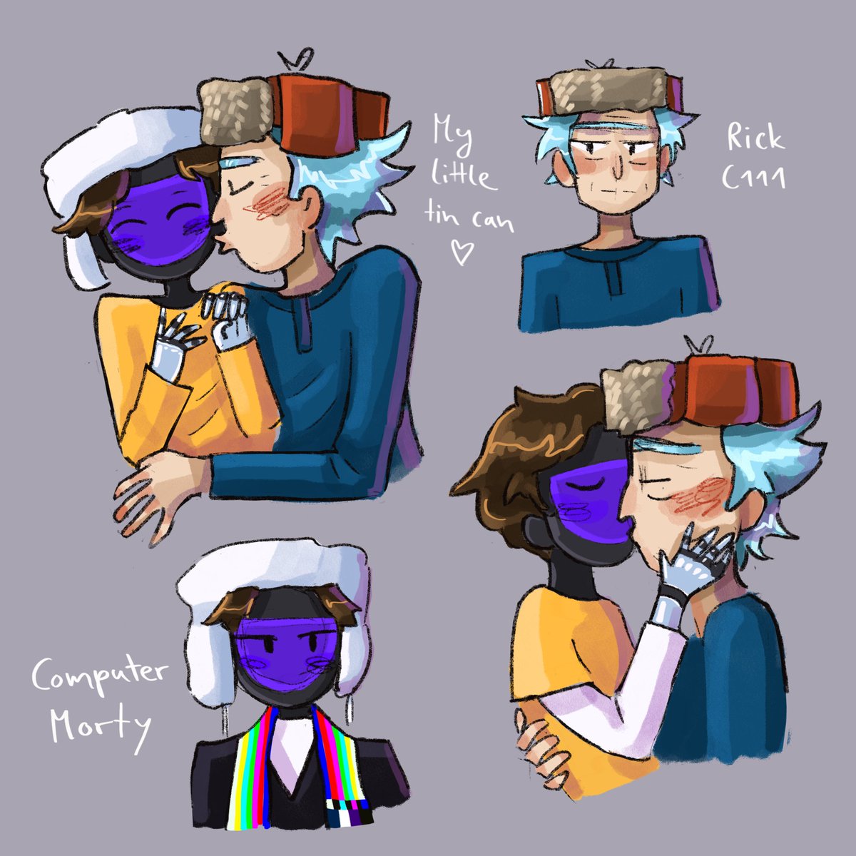 MagpieMorty's tweet photo. Rick loves his little computer 💻🧲
#rickorty #rickandmorty #mortyoc https://t.co/9sDIiqNpgs
