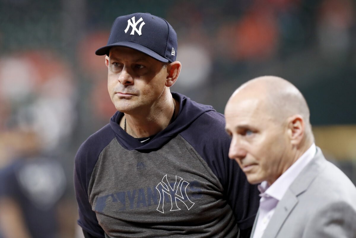 BYankeesUpdates's tweet photo. Would you rather the Yankees keep Boone and Cashman and just upgrade the lineup…
or blow it up and start fresh with a new manager and new GM?
What do you all think? https://t.co/aiDxdOhQK7