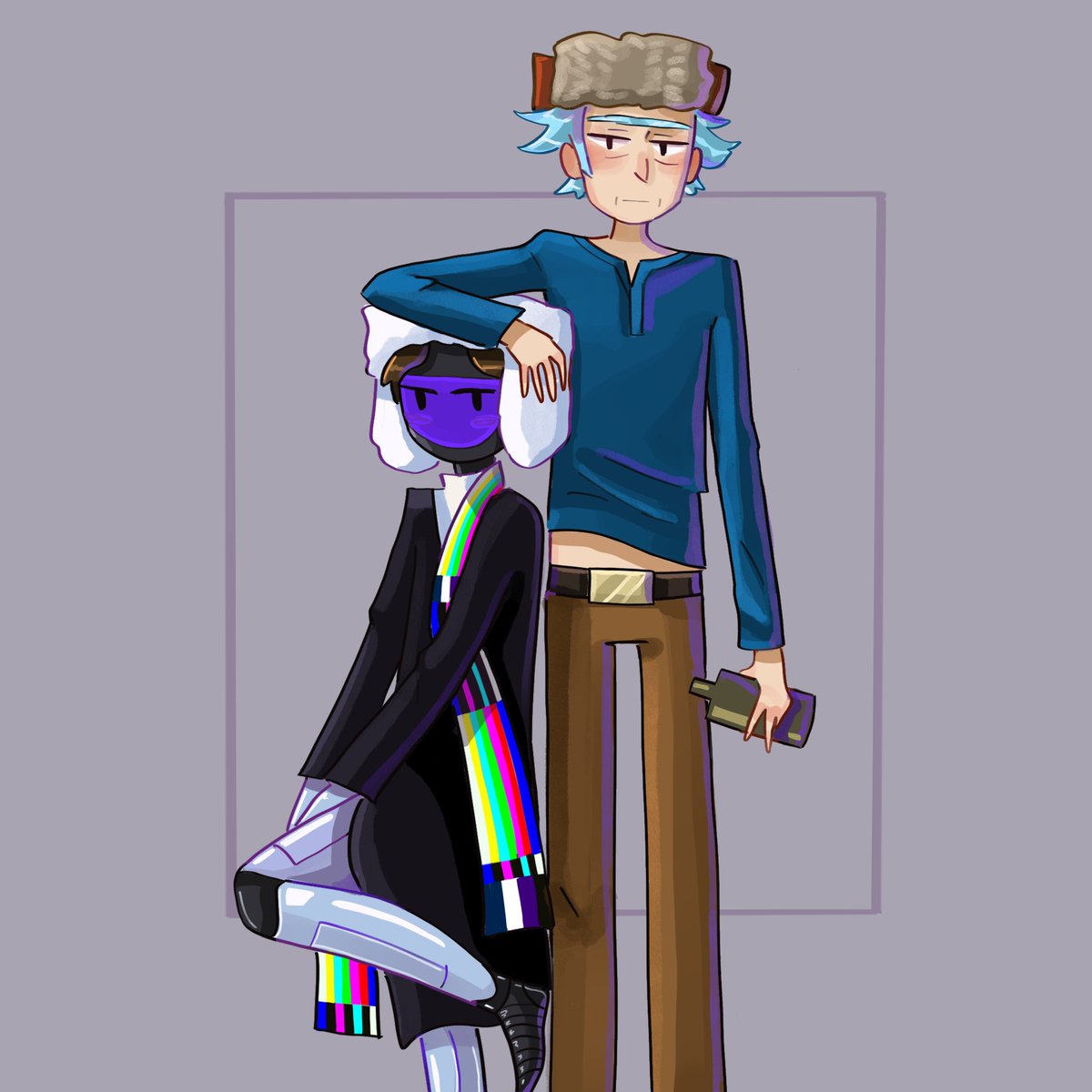 MagpieMorty's tweet photo. Rick loves his little computer 💻🧲
#rickorty #rickandmorty #mortyoc https://t.co/9sDIiqNpgs