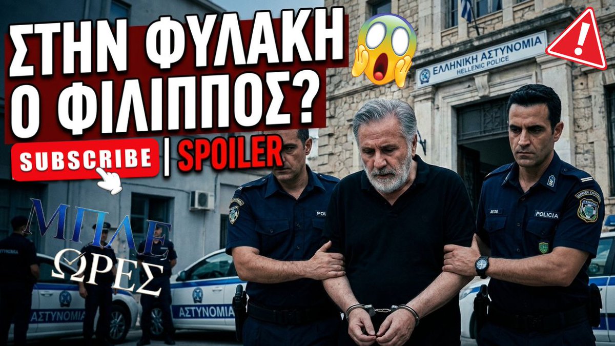 triantafyllio's tweet photo. ΜΠΛΕ ΩΡΕΣ SPOILER Μπαίνει ΦΥΛΑΚΗ ο Φίλιππος; Η Απολογία στον Ανακριτή ΤΟ... https://t.co/nHnhLeCB4F μέσω @YouTube #MpleOres #MpleOresSpoiler #GreekTV #TVSeriesSpoilers #GreekSerials #SpoilerGR #megatv https://t.co/NXrL1gxNNT