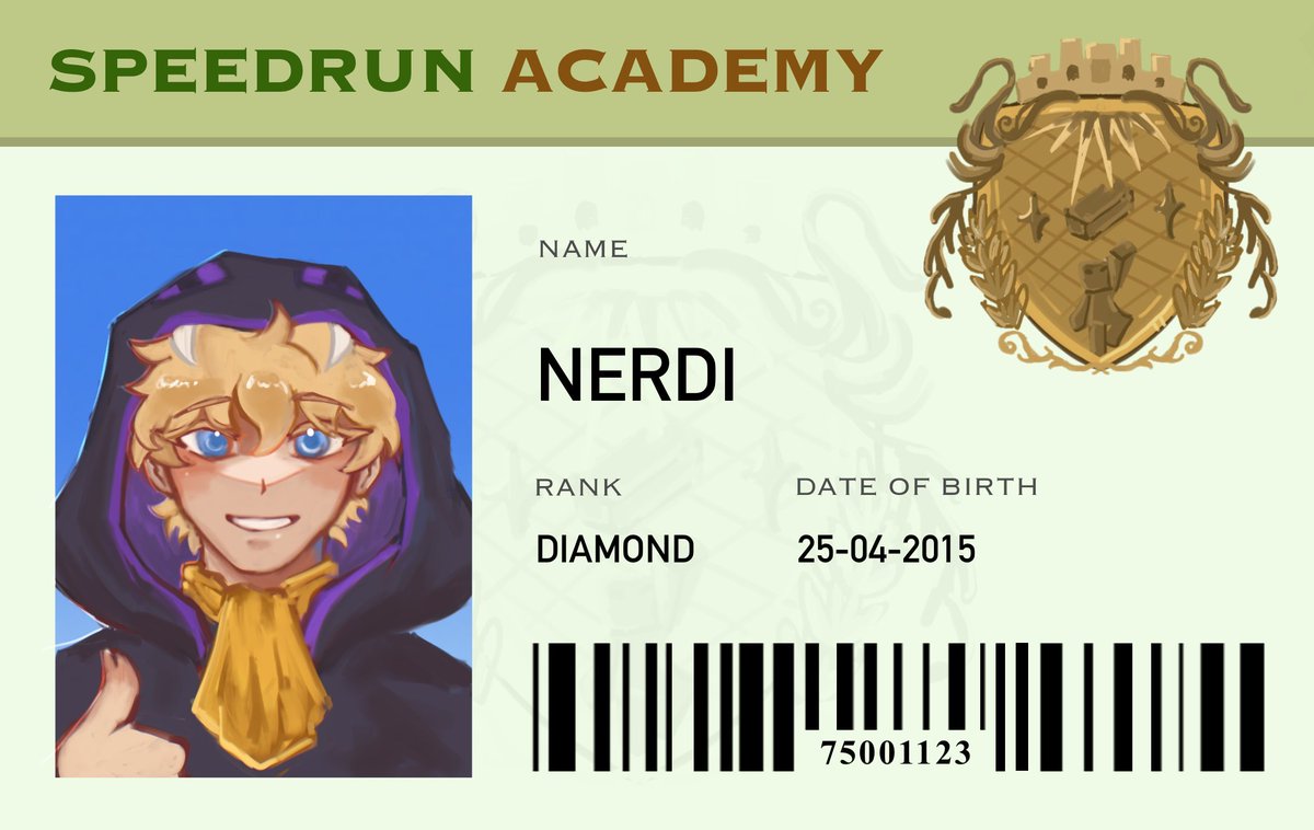 fruitsjellies's tweet photo. speedrun academy id cards pt3! i hope danny is the hbg librarian cleaning up after everyone's mess👍 #infumefanart #couriwayfanart #dandannyboy #nerdifanart https://t.co/q3UW69fsry