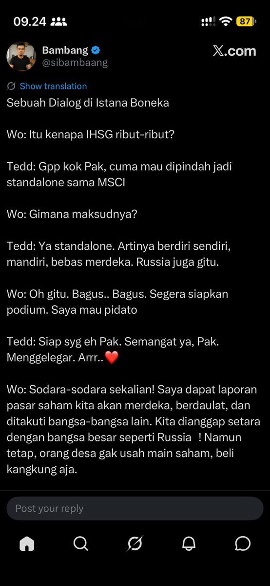 paraysutki's tweet photo. @LambeSahamjja Next pidato guys 😂 https://t.co/1FXlT4mLb3