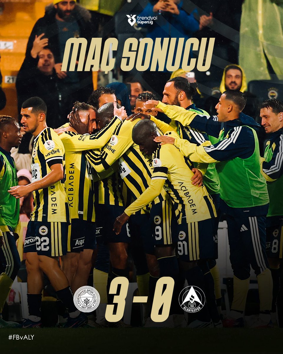 Fenerbahce's tweet photo. 3 puanı 3 golle alıyoruz. 💪 

#FBvALY https://t.co/HHPM3Q9uK4