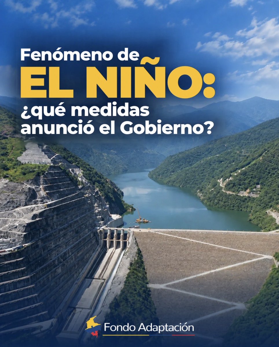 FondoAdaptacion's tweet photo. ⚡️ ¿Está Colombia preparada para el fenómeno de El Niño?
El Gobierno anunció medidas para reducir el riesgo de racionamiento eléctrico, un equipo especial y un plazo para implementar acciones de choque.
📲 Lee el artículo completo en nuestro LinkedIn. https://t.co/IeM5jJpQpG 

#FenómenoDeElNiño #Energía #Colombia