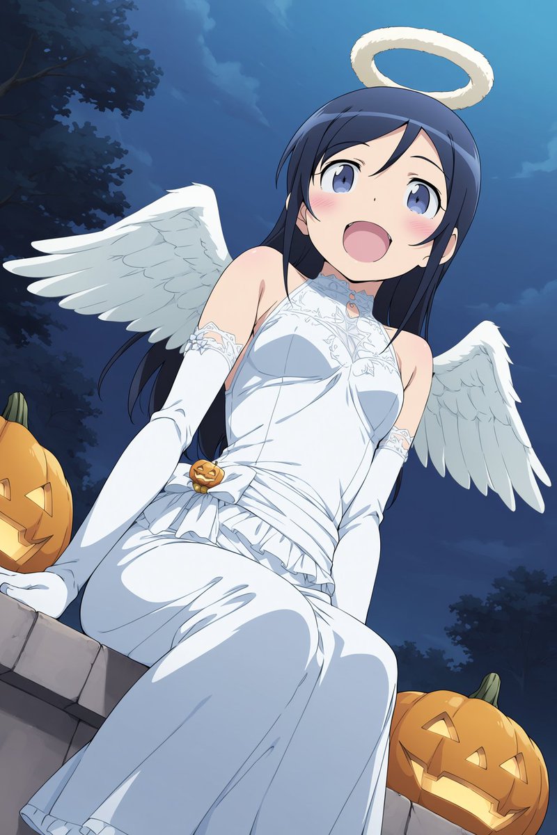 ayase_ha_kawaii's tweet photo. ハロウィン天使あやせ
#AIイラスト 
#新垣あやせ 
#俺の妹がこんなに可愛いわけがない https://t.co/s5U3CWGXjc