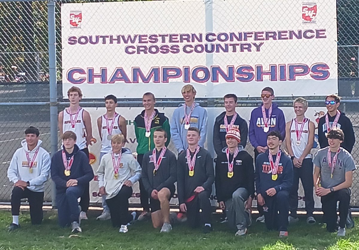 MidviewCC's tweet photo. Congrats to Hayden for SWC 2nd team!
Midview boys &amp; girls both 7th place in SWC Championships https://t.co/KB9UCSJNrU