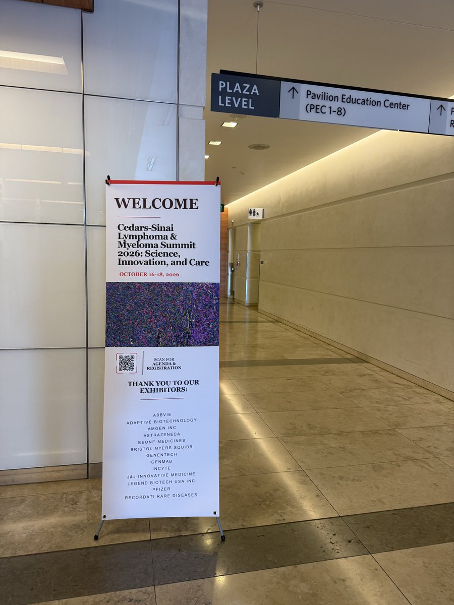 HomaDadras's tweet photo. Great start to the weekend! Always inspiring to hear new perspectives and see the science moving forward at the Cedars-Sinai Lymphoma &amp; Myeloma Summit 2026. https://t.co/RruSaIjaAR