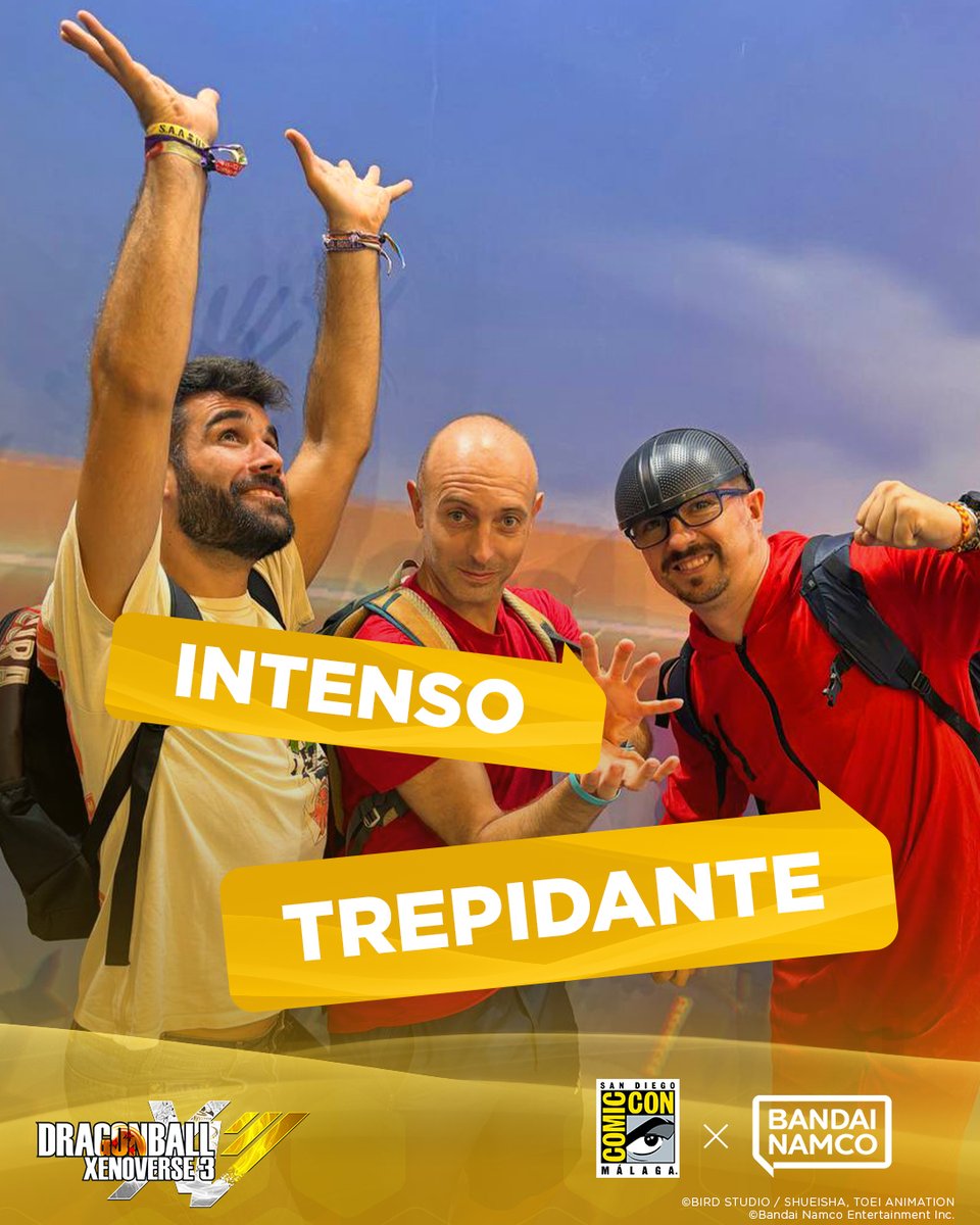 BandaiNamcoES's tweet photo. ¡Los asistentes de @comicconmalaga 2026 tuvieron la oportunidad de probar por primera vez #DRAGONBALL Xenoverse 3 y esto es lo que opinan sobre él!

#sandiegocomicconmalaga #DBXV3 https://t.co/7qbaFCIzLQ