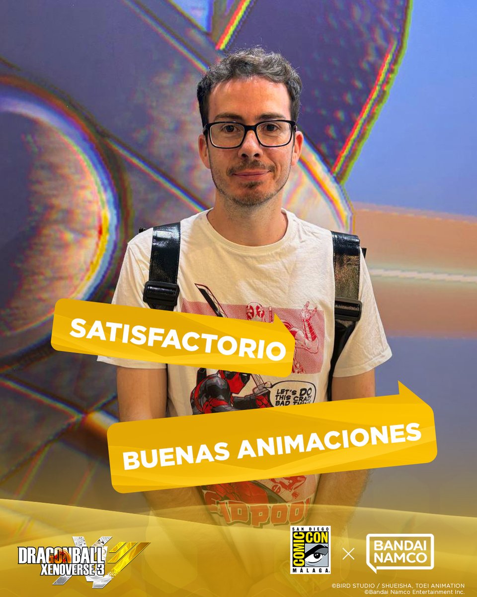 BandaiNamcoES's tweet photo. ¡Los asistentes de @comicconmalaga 2026 tuvieron la oportunidad de probar por primera vez #DRAGONBALL Xenoverse 3 y esto es lo que opinan sobre él!

#sandiegocomicconmalaga #DBXV3 https://t.co/7qbaFCIzLQ