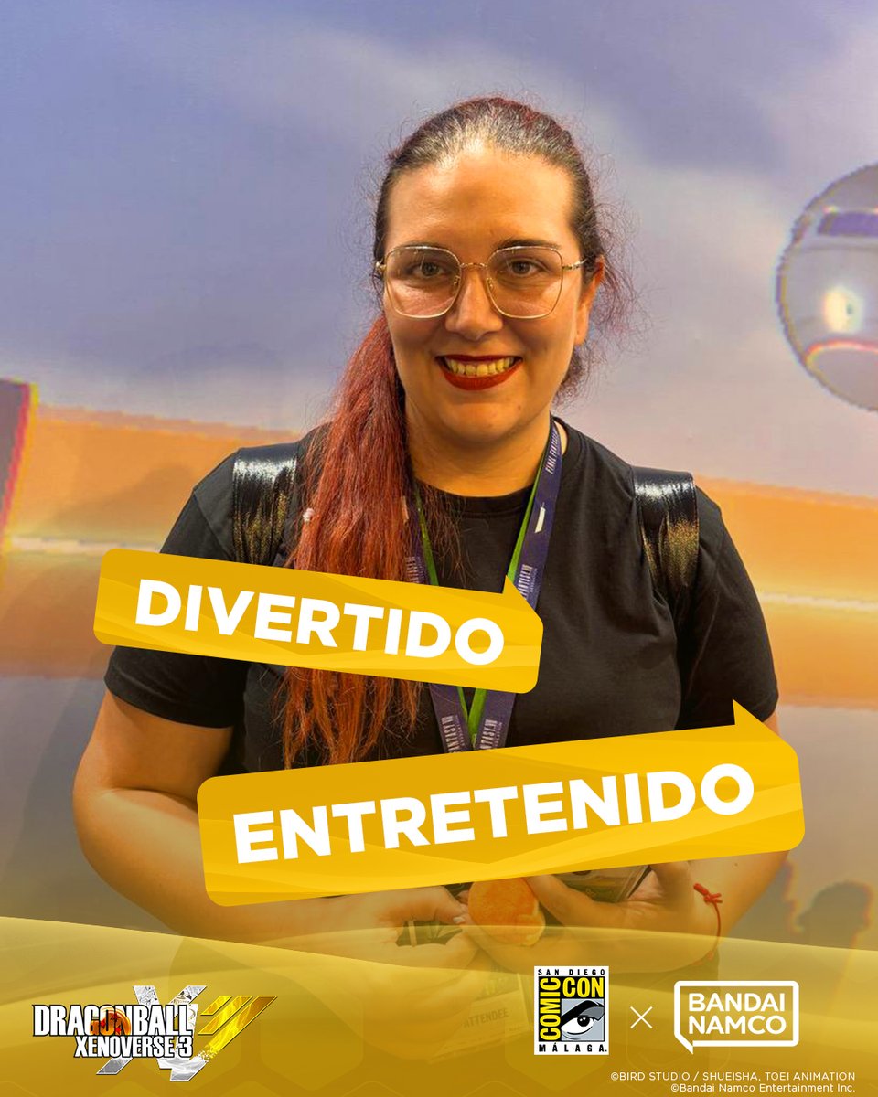 BandaiNamcoES's tweet photo. ¡Los asistentes de @comicconmalaga 2026 tuvieron la oportunidad de probar por primera vez #DRAGONBALL Xenoverse 3 y esto es lo que opinan sobre él!

#sandiegocomicconmalaga #DBXV3 https://t.co/7qbaFCIzLQ