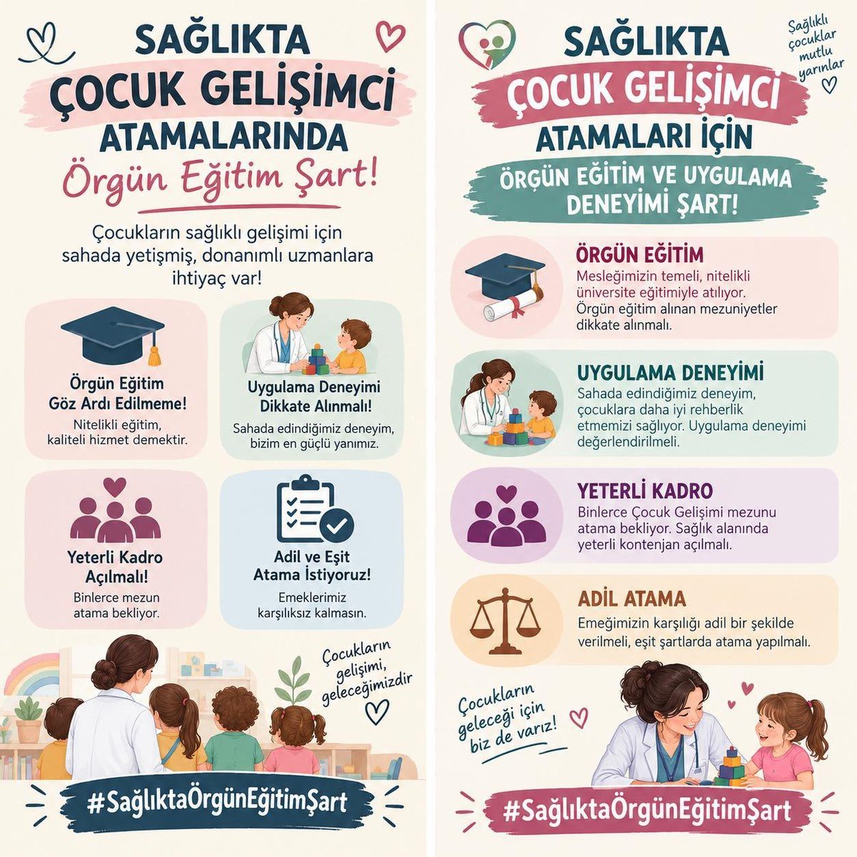 ece_srm's tweet photo. Çocukların sağlıklı gelişimi için sahada yetişmiş, donanımlı uzmanlara ihtiyaç var!
#SagliktaOrgunCocukGelisimci https://t.co/vAqFpmA5JN