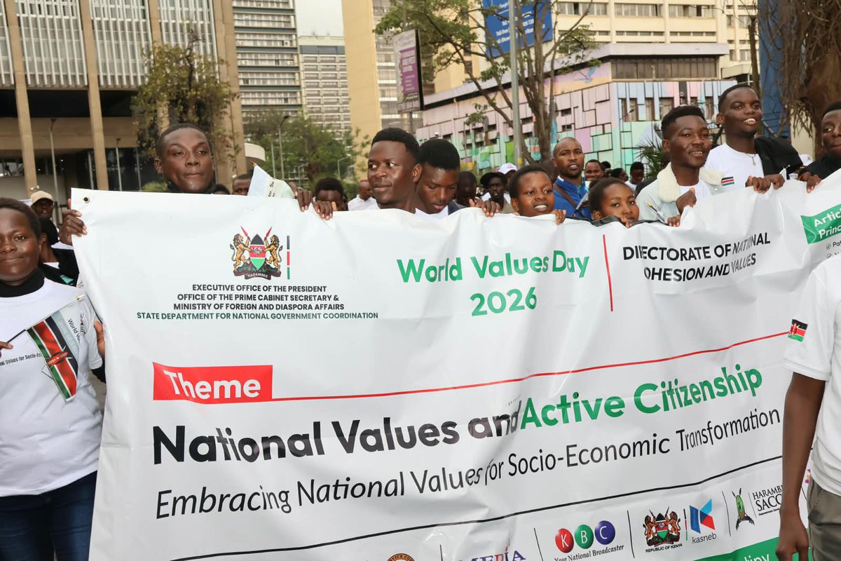 Wambingwa_'s tweet photo. World Values Day 2026 celebrations on 15th October!
Every step reminded me that true leadership is rooted in the national values and principles of governance in Article 10 of the Constitution of Kenya 2010.
#WorldValuesDay2026 https://t.co/Ix9VnWX0Kx