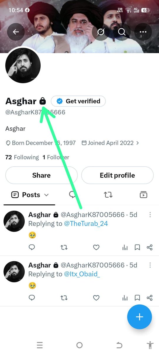 MeharBrother01's tweet photo. اسلام و علیکم و رحمتہ اللّہ وبرکاتہ 
توجہ فرمائیں 👇
تمام تحریکی بہن بھائیوں سے گزارش ہے کہ جن کے اکاؤنٹ کو لاک 🔒 لگا ہوا ہے
وہ احباب اس ویڈیو کو دیکھ کر سیٹنگ کر لیں
تو اکاؤنٹ ٹھیک ہو جائے گا 
تو پھر آپکو فالو بیک بھی ملے گا اور اکاؤنٹ بھی grow کرے گا
جزاکم اللّٰہ خیرا کثیرا 🥰 https://t.co/HWj90Atwnd