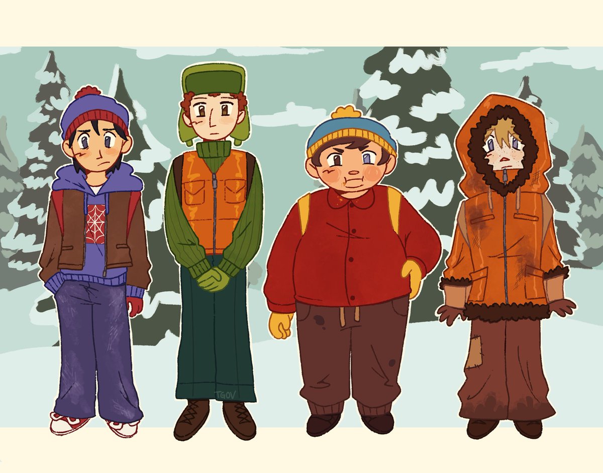 tenghostsofvoid's tweet photo. baby boys… wearing little hats ans mittens so they stay warm… getting into all sorts of scrapes… what an amazing television program

#southpark https://t.co/0WgJbdIrKd