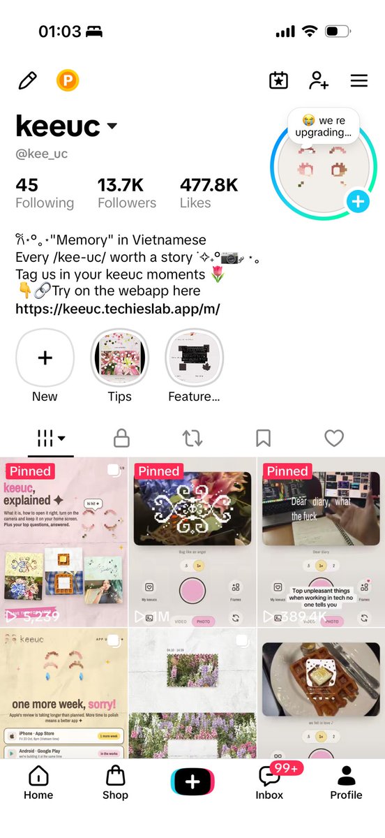 maddyda_techie's tweet photo. @Apple We’ve been submitting @keeuc_cam for 14days 😭 the app is being looked forward by 13k+ of user, 100k+ people accessed the web ver and trying to use it.

Please free keeuc and let it on AppStore so user could use it without experiencing server timeouts and overload 
@AppStore @AppleSupport