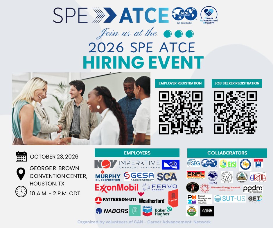 CSusanHowes's tweet photo. Job seekers:
• SPE members &amp; members of collaborating  organizations
• SPE members register for free Exhibits Pass
• Bring copies of your résumé
 • Active membership verified during registration
 • $5 for members of collaborating organizations
• Register using the QR code https://t.co/pDhkjDdJrT