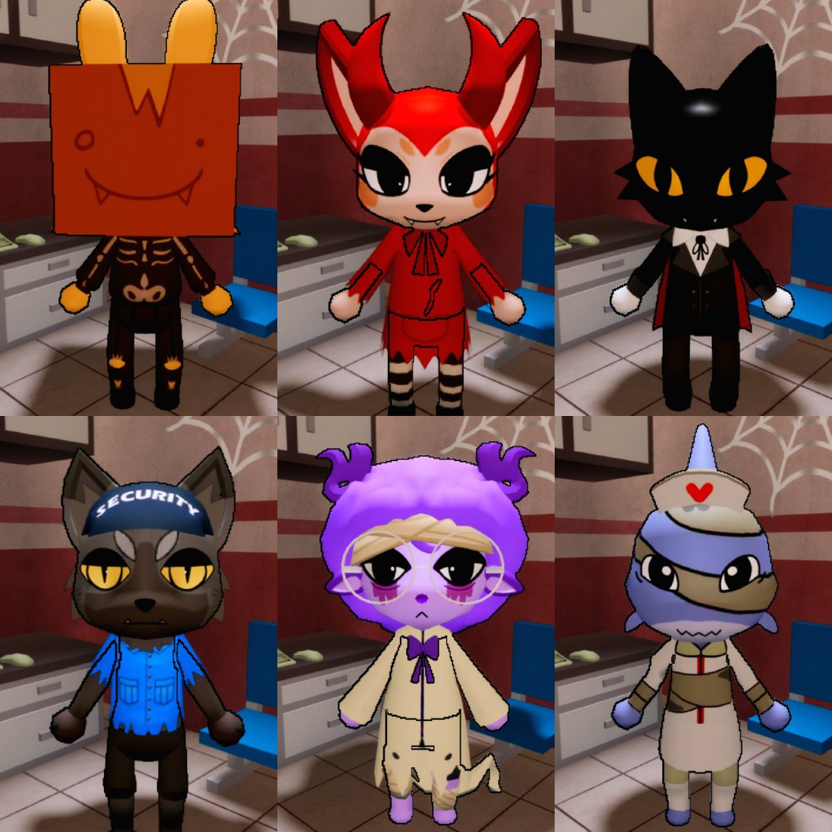 aha_newsupdates's tweet photo. 🎃 | Halloween limited Skins for Animal Hospital are here. Which one is your favourite?

#animalhospitalanomaly https://t.co/cDt1L6aQXG