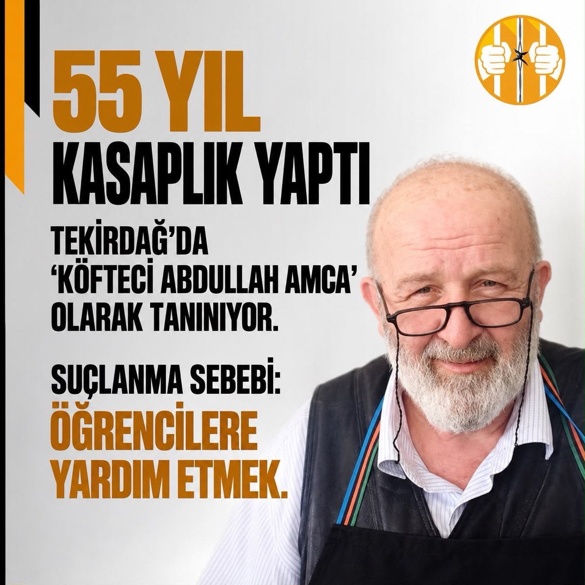 Amandalxep's tweet photo. Anayasa ve uluslararası sözleşmeler her bireyin yaşam ve sağlık hakkını güvence altına alır. 73 yaşındaki #AbdullahTırpan'ın infazı derhal durdurulmalı, tedavisine dışarıda devam edilmelidir. https://t.co/48dWvWnFFi