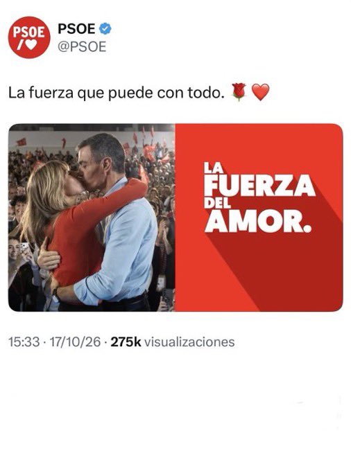unaicano10's tweet photo. Resulta que Pedro Sánchez ha querido imitar con Begoña la imagen y el lema míticos del kirchnerismo, izquierda radical que arruinó Argentina.

Ya tiene una cosa más en común, ya que Cristina fue condenada y está cumpliendo pena de prisión domiciliaria por corrupción. https://t.co/D2lwJuZU5F