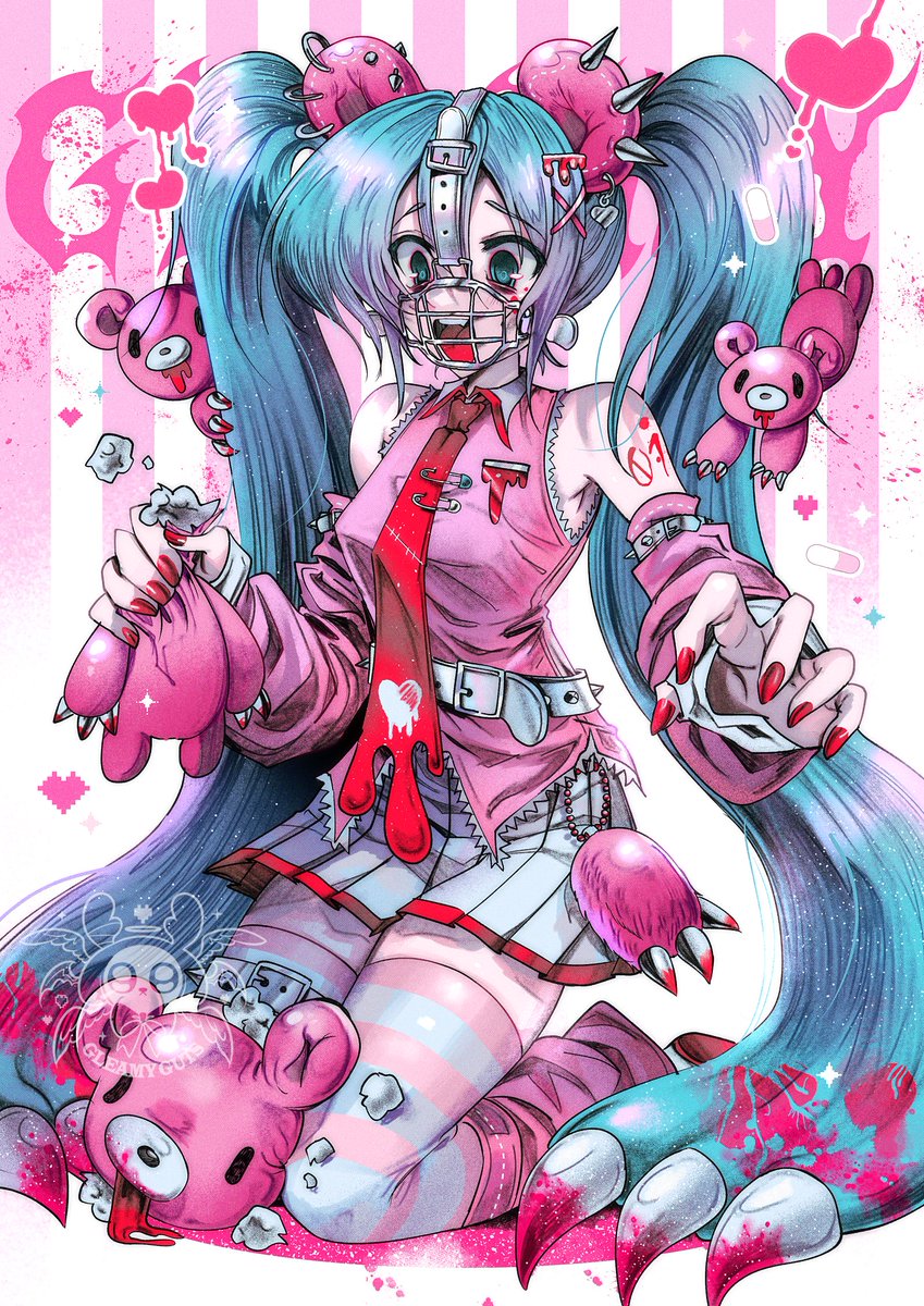 GleamyGuts's tweet photo. Gloomy Bear Miku🩸 https://t.co/ONOeJRJ6kX
