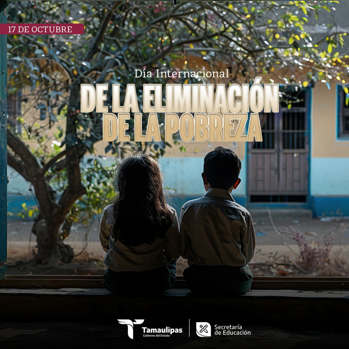 EDUCATAM's tweet photo. #Efeméride 
17 de octubre
Día Internacional de la Eliminación de la Pobreza

Esta fecha, proclamada oficialmente por la Organización de las Naciones Unidas (ONU) en 1992, busca sensibilizar a la sociedad sobre la necesidad de terminar con la indigencia y la desigualdad. https://t.co/SmA7mUyK1u