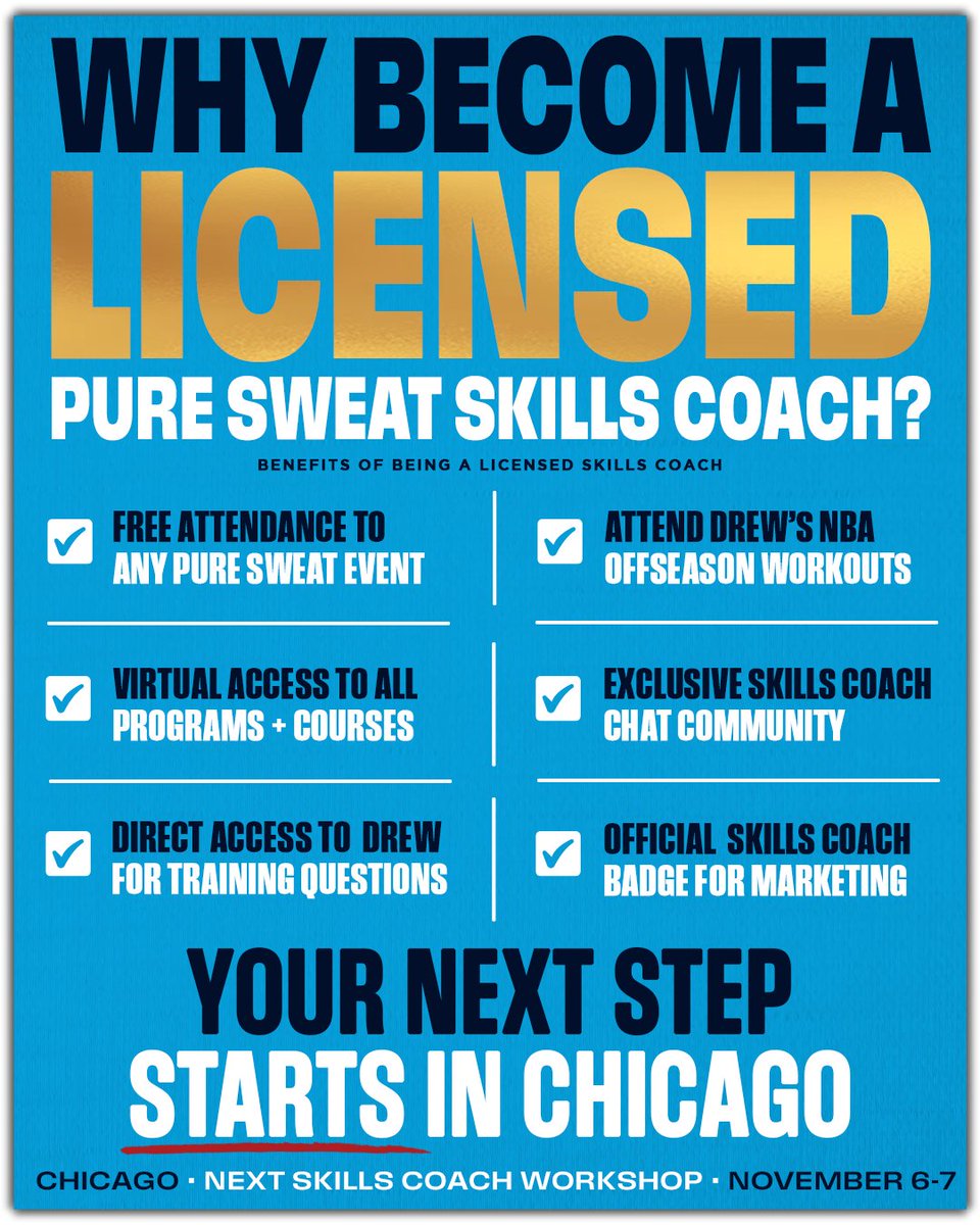PureSweat's tweet photo. Becoming a Licensed Pure Sweat Skills Coach is more than adding a title to your name.

It gives you access to the resources, events, community designed to help you improve your craft &amp; build a stronger basketball training business.

Your path starts here: https://t.co/ndm4O3nYXF https://t.co/WSlG2nwCCo