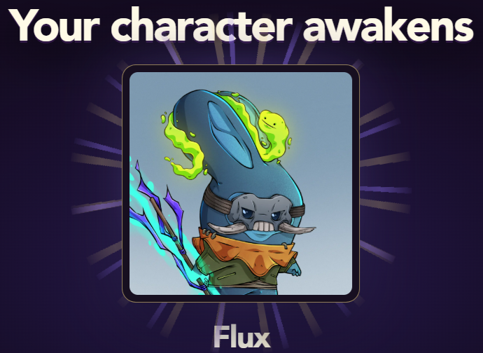 Acidsun721's tweet photo. Three fates appeared. Only one survived: Flux Flock #1451. #Everdraw https://t.co/sHyDKCUIAl