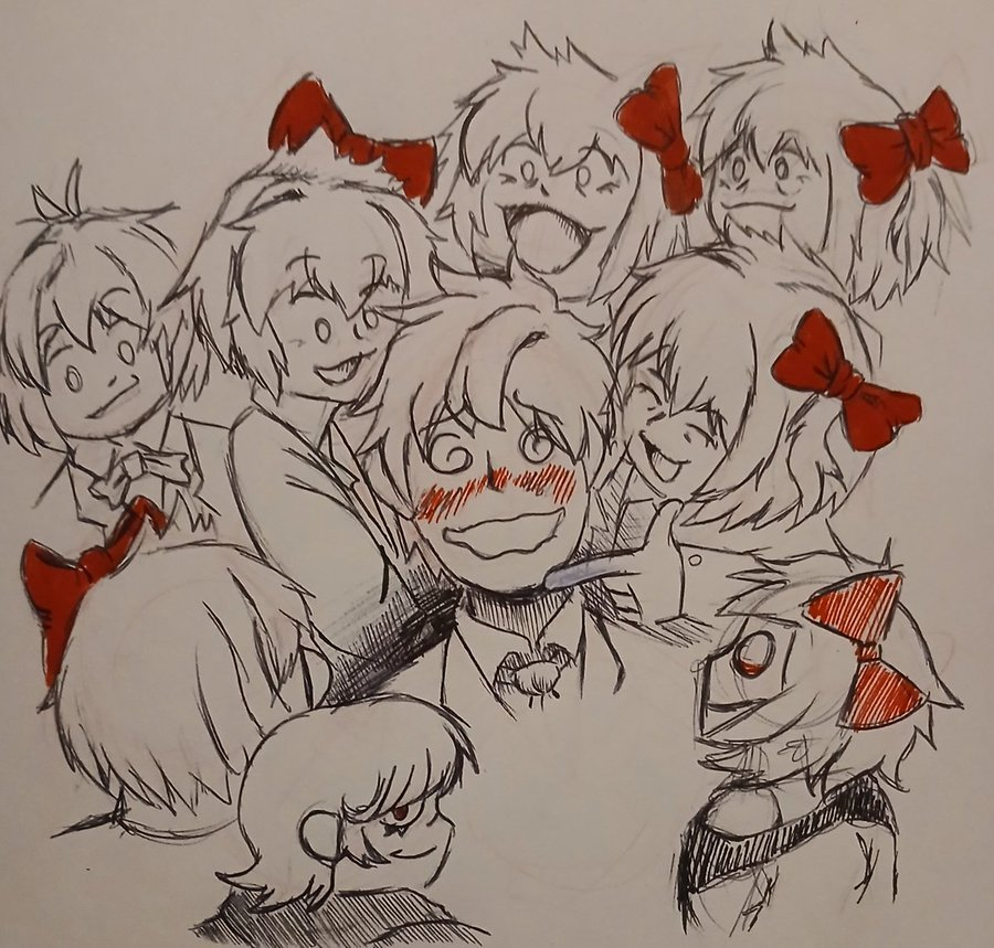 DailyMcSayo's tweet photo. So many Sayoris #DDLC https://t.co/6pw01jYmqx